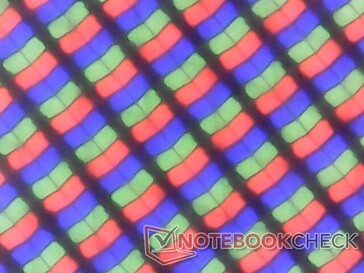 RGB-Subpixel des Hauptdisplays mit matter Schicht