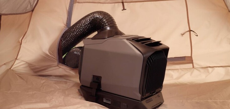 Durch die Nutzung zweier Schläuche dürfte sich kein extrem hoher Unterdruck ergeben (Bildquelle: EcoFlow)