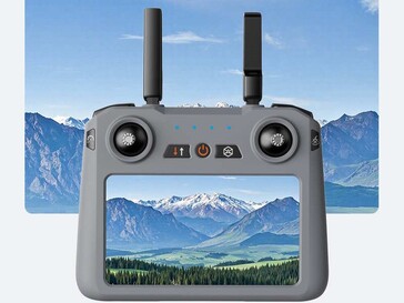 Eine Fernbedienung mit Touchscreen wird mitgeliefert (Bildquelle: Lyzrc)