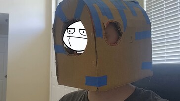 Erste Maße per Pappschachtel getestet