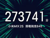 Das Mi Mix 2S, startet am 27. März und wird mit 273.741 Punkten auf AnTuTu sehr schnell.