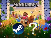 Im Bild: Minecraft-Banner mit Steam-Logo.