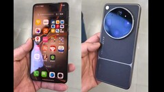 Scheint echt schon in einem Handy-Laden in China ausgestellt zu sein: Das Oppo Find X9 Ultra Kamera-Flaggschiff.