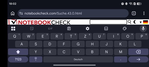 Test Oppo Find X9 Ultra Tastatur