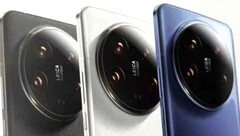 Das Xiaomi 14 Ultra wird es auch als blaue (Keramik) Option geben, zumindest in China. (Bild: Weibo)