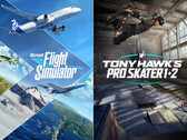 Spielecharts: Tony Hawk's Pro Skater 1 + 2 und Microsoft Flight Simulator auf Platz 1.