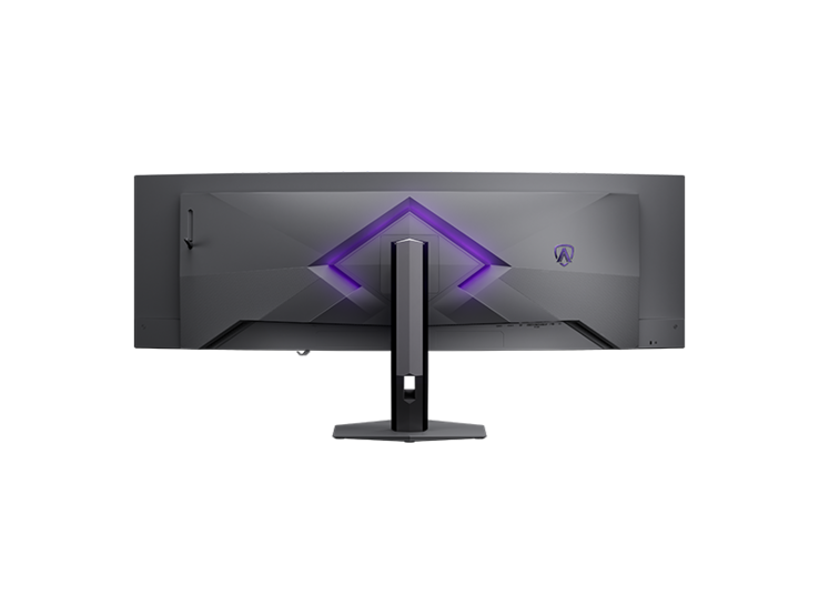 AOC Agon Pro AGP497UCZD Gaming-Monitor von hinten.