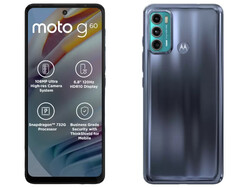 Das Moto G60 von vorne und hinten (Bild: Motorola)