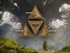 Triforce-Symbol am Großen Deku-Baum
