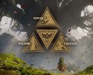 Triforce-Symbol am Großen Deku-Baum