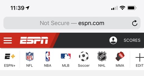 Webseiten ohne HTTPS werden als "unsicher" markiert. (Bild: MacRumors)