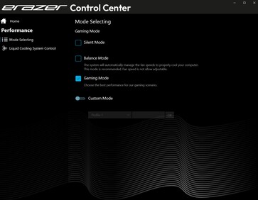 Erazer Control Center