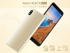 Xiaomi Redmi 7A jetzt auch in Foggy Gold.