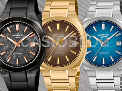 Von links nach rechts: Casio EFK-200XPB-1A, EFK-200DG-5A und EFK-200D-2A