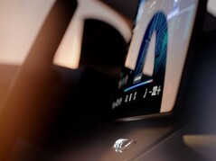 Detailaufnahme des zentralen Touchscreens im Interieur des neuen Volvo EX60 (Bild: Volvo).