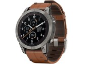 Mit dem braunen Lederarmband hat die Fenix 7 Pro Sapphire Solar einen klassischen Look (Bild: Garmin)