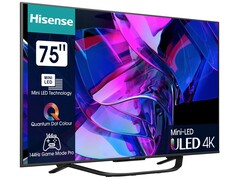 Der U7K Mini-LED-TV bietet eine 75 Zoll große Bilddiagonale und ordentliche Helligkeit zum Top-Preis (Bild: Hisense)