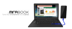Das Mirabook ist kompatibel mit Android und Windows 10 Mobile Smartphones. (Quelle: Miraxess)
