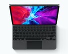 Mit dem Magic Keyboard gibt es bald eine ganz offizielle, wenn auch mit mindestens 340 Euro besonders teure Tastatur mit integriertem Trackpad für das iPad Pro. (Bild: Apple)
