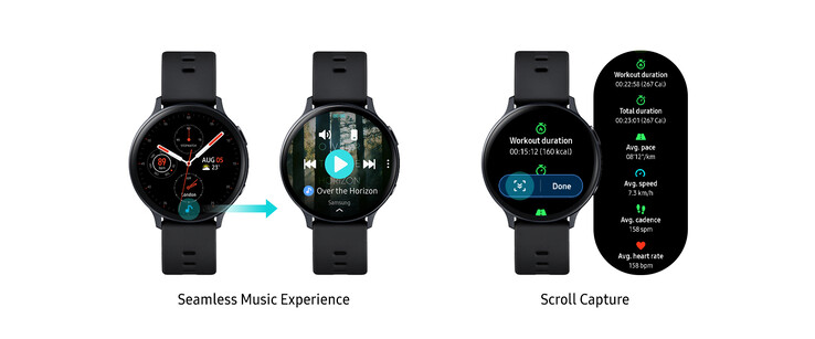 Weitere Neuerungen für die Galaxy Watch Active2. (Bild: Samsung)