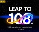 Realme 8: Einladung zum 108 MP Camera Innovation Event im Livestream am 2. März.