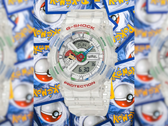 Die neue Casio-Pokémon-Kollaborationsuhr besitzt ein kleines Hilfszifferblatt im Pokéball-Design.
