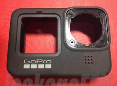 Angeblich das Frontpanel der kommenden GoPro Hero 9 Black mit viel Platz für ein zweites Display an der Front.