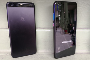 von links: Huawei P10 und P20