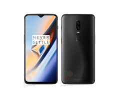Das OnePlus 6T, hier in Midnight Black, ist erstmals vollständig als offizielles Pressebild zu sehen.
