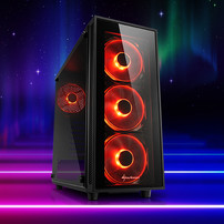 Sharkoon TG4 ATX Midi Tower Red