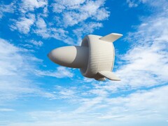 Die fliegende Windturbine S1500 in der Luft (Bildquelle: People's Daily, China; AI-bearbeitet)