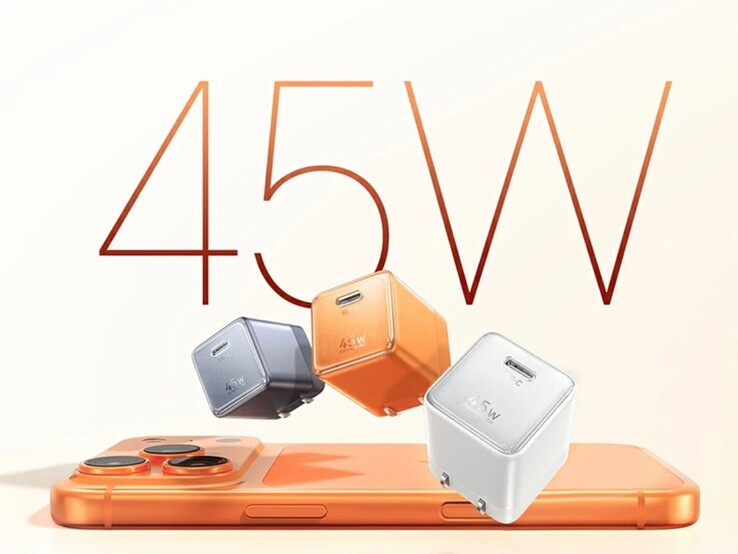 Das Ugreen Fingertip Power 45W GaN Mini-Schnellladegerät