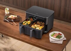 Der Xiaomi Dual Zone Air Fryer ist eine große Heißluftfritteuse mit 10 Liter Kapazität für derzeit unter 100 Euro