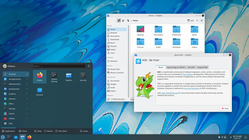 Fedora Kinoite verwendet KDE als Desktop-Umgebung (Bild: Fedora).