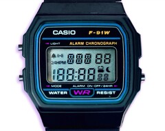 Die Casio F-91W erhält durch die Sensor Watch Pro zahlreiche neue Features. (Bildquelle: Oddly Specific Objects)