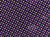Subpixelanordnung des Super-AMOLED-Panels des Samsung Galaxy J7 (2017)