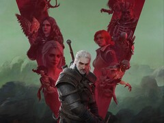 Künstlerisches Motiv mit Geralt aus The Witcher 3 und Nebenfiguren. (Bildquelle: CD Projekt Red)