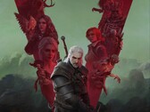 Künstlerisches Motiv mit Geralt aus The Witcher 3 und Nebenfiguren. (Bildquelle: CD Projekt Red)