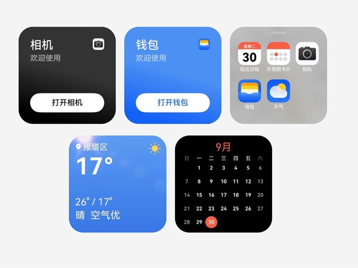 Auf dem Zweitdisplay lässt sich etwa ein Kalender anzeigen (Bildquelle: Huawei)
