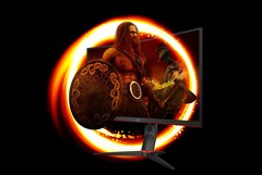 Der neueste Gaming-Monitor von AOC setzt auf ein gekrümmtes, 165 Hz schnelles Panel. (Bild: AOC)