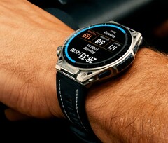 Die Amazfit Balance Ultra besteht aus Titan und Saphirglas.