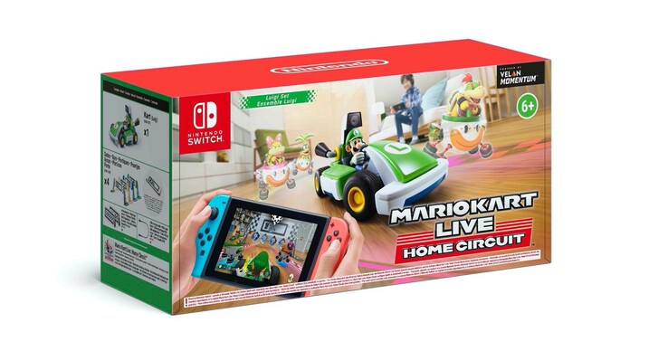 Mario Kart Live: Home Circuit ist auch als Luigi-Set erhältlich.