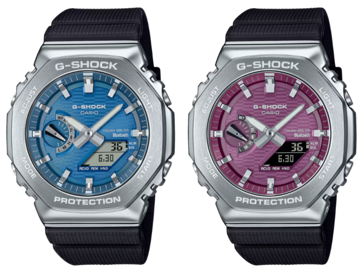 Casio G-Shock GBM-2100A-2B (links) und GBM-2100A-4B (rechts) (Bildquelle: Casio)