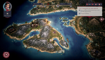 Im Bild: Die Weltkarte in Expeditions: Rome.