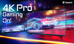 Der neue Aorus FV43U von Gigabyte misst gut 43 Zoll. (Bild: Gigabyte)