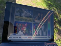 Draußen unter Sonnenlicht