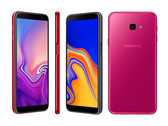 Bunt und mit seitlich integriertem Fingerabdrucksensor zeigen sich Samsung Galaxy J6+ und Galaxy J4+.