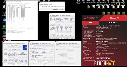 Screenshot des SuperPI Durchlaufs mit 6.9GHz
