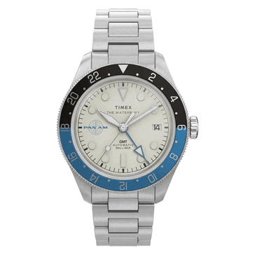 Timex Pan Am Waterbury Automatic GMT Uhr von der Front