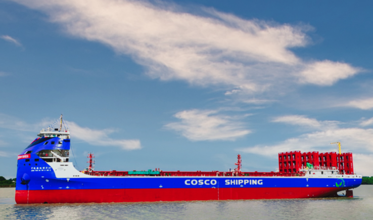 N997 hat Kapazität für 700 20-Fuß-Container. (Foto: Cosco Shipping Heavy Industry)